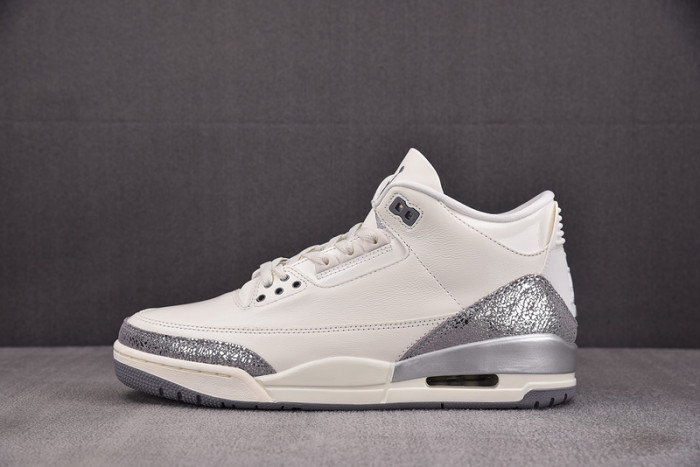 Air Jordan 3 Retro Sail Cement Grey (Women''s) - CK9246-100